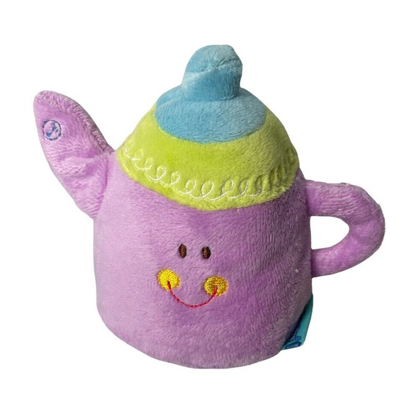 Early Years Soft Plush Babys First Tea Set Rattle Toys - Picture 5 of 10